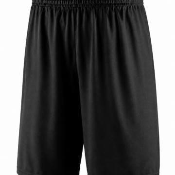 Black Relaxed Fit Elastic Waist Shorts