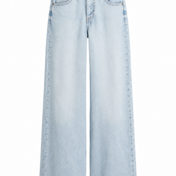 Light Wash Wide-Leg High-Rise Jeans