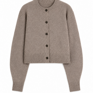 Heather Taupe Regular Fit Cardigan
