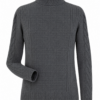 Dark Grey Regular Fit Textured Turtleneck Sweater