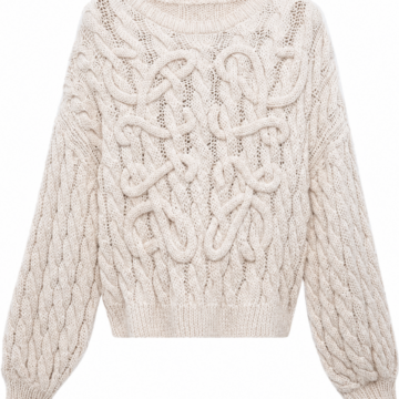 Off-White Oversized Cable Knit Sweater