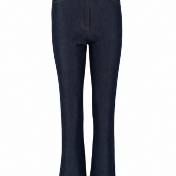 High-Rise Flared Jeans in Dark Indigo