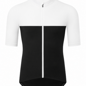 White and Black Cycling Jersey