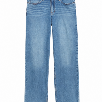Medium Wash Blue Straight-Leg Jeans