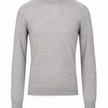 Heather Grey Raglan Sleeve Crew Neck Pullover